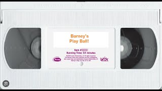 Barney's Play Ball 2000 VHS