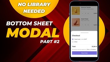 Crafting a Sleek React Native Bottom Sheet Modal from Scratch |Animating Bottom Sheet Modal - Part 2