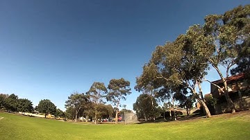 Quadcopter - Field flying - JJRC X1 with Devo 7E Deviation (more yaw & bank turn tests)