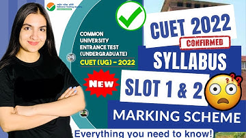 CUET 2022 Slot 1 & 2 subjects kaise choose kare? Official domain specific syllabus & marking scheme