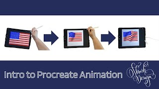 Intro to Procreate Animation | Animation Example | Happy Independence Day