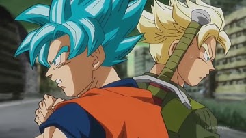 Goku and Trunks vs Goku Black and Zamasu Dragon Ball Super Ep.57 [English Dub]