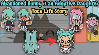 Abandoned Bunny is an Adoptive Sister | Toca Life Story | Toca Boca