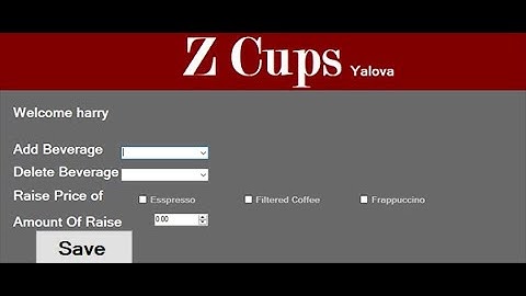 Coffee Shop System in C# | Source Code & Projects | Review
