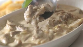 Blue Cheese Sauce with Mushrooms
