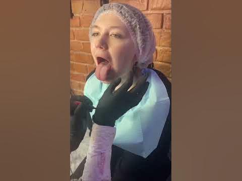 Прокол языка от мастера Валерии Топоровой😜 - YouTube