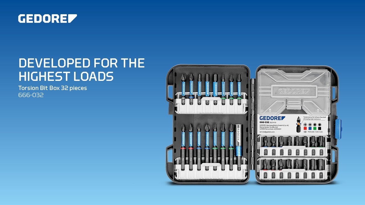 Developed for the highest loads – Torsion bit box 666-032