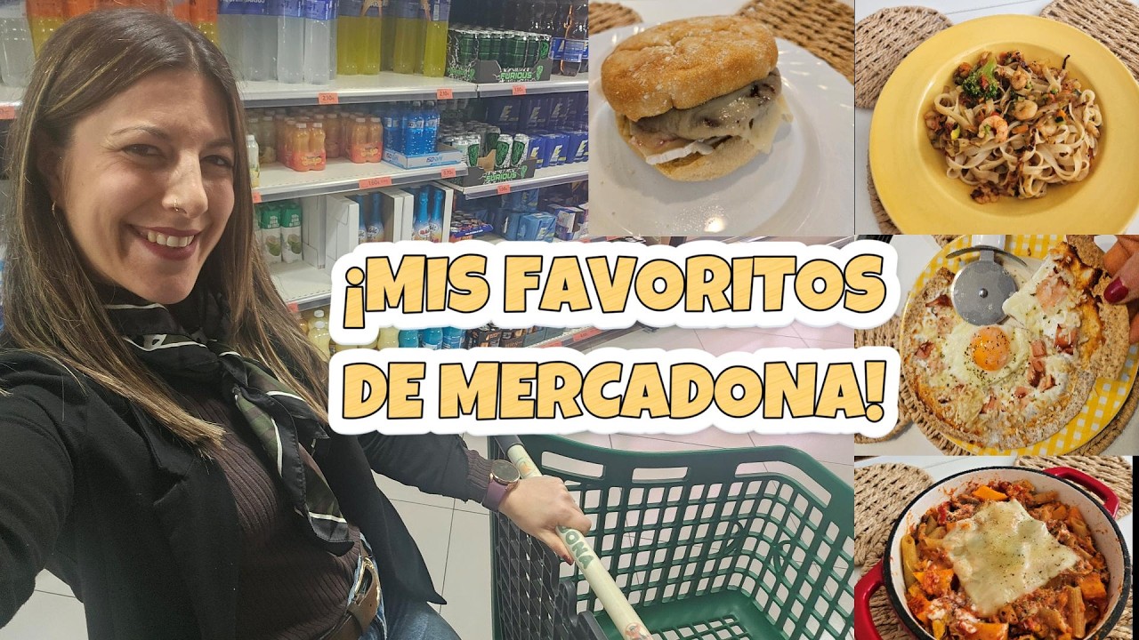 MIS COMIDAS FAVORITAS DE MERCADONA🍽️🔝COMPRA y RECETAS🍽️BAJAR de PESO FÁCIL y RICO❤️‍🔥