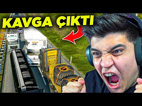 YOLDA KAVGA ÇIKTI!! DUİSBURG - CALAİS YOLU | Euro Truck Simulator 2