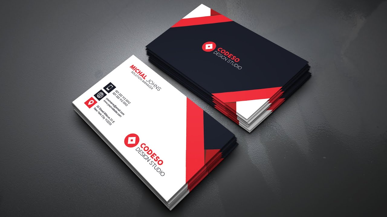 How to Create Business Card in Photoshop CC 10