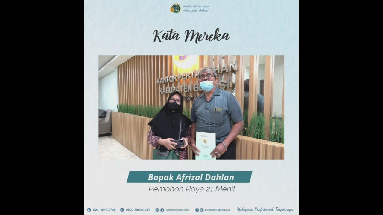 ROYA 21 MENIT DI KANTOR PERTANAHAN KABUPATEN BEKASI
