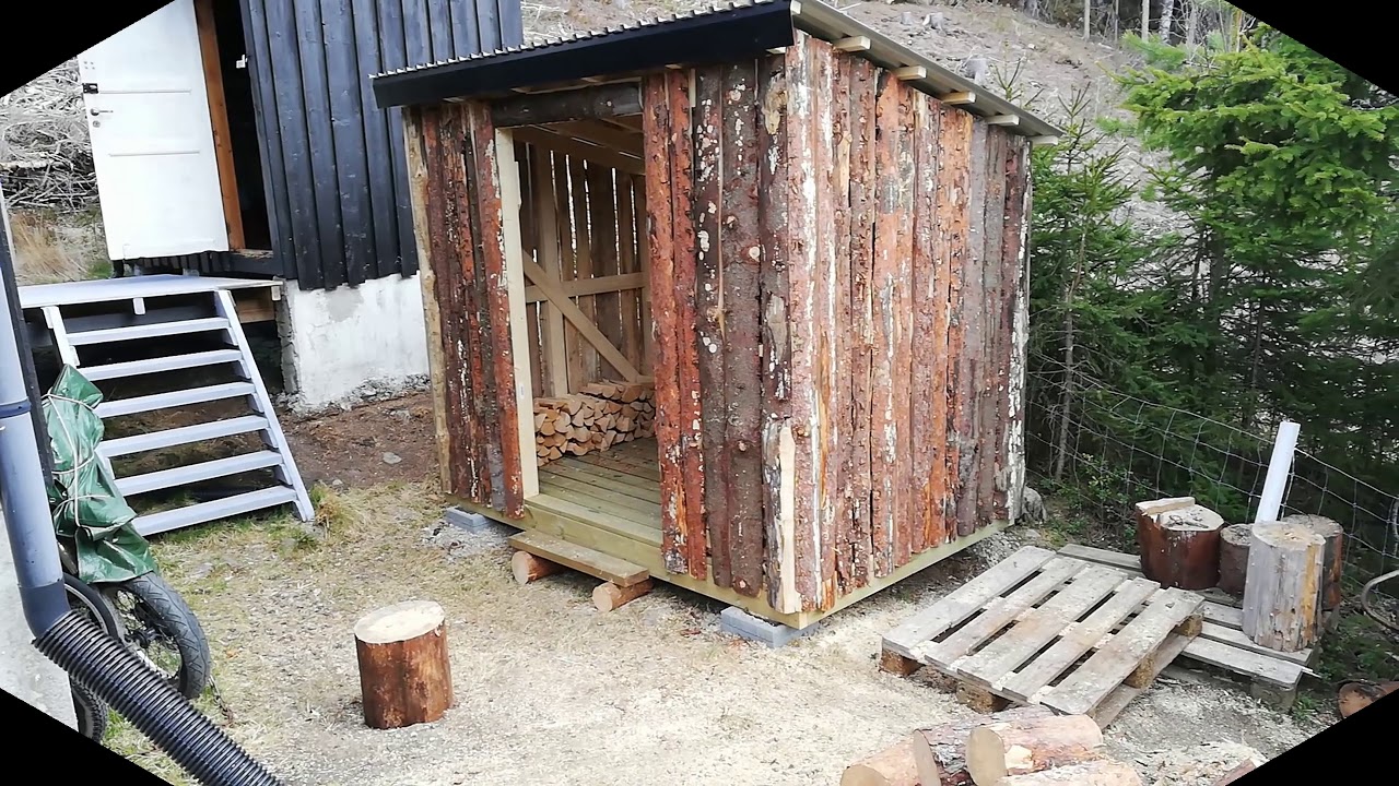 Prosjekt Vedskjul Hytta 6.-9. mai2020