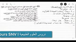 حل التمرين الاول صفحة 50 من الكتاب المدرسي علوم الطبيعة و الحياة
