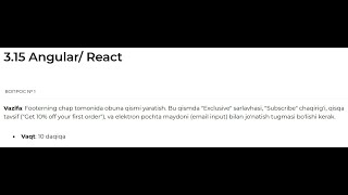 Intership Frontend 3.15-16 Angular/React