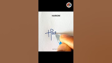 Hariom name signature style