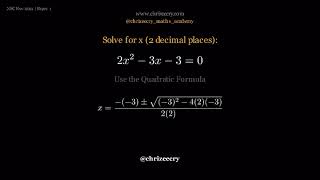 Solve for x Maths Grade 12 Paper 1 November 2021 #maths #grade12 #mathstutor #solveforx #mathstricks