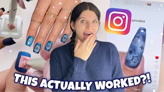 I Tried the VIRAL Nail Hack... and I Was NOT Ready + Cat Eye Beetles Nail Kit & Pat Painting Gel 😳