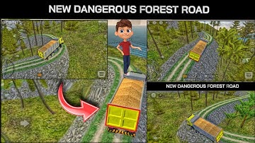 Map Mod Bussid 3.7 -  New Dangerous Forest road 😱 Map Mod For Bussid