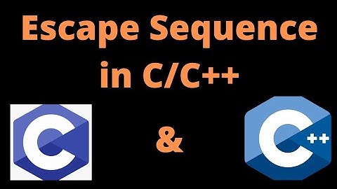 What is escape sequence in c/c++ in urdu/hindi | escape sequence use for new line, tab and sound |