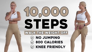 10000 STEPS WALKING WORKOUT | 10K Steps Challenge! 1 Hour Fat Burning Endurance Knee Friendly