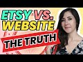 Selling on Etsy VS Own Website | Best Place to Sell Online for Beginners | Etsy for Beginners