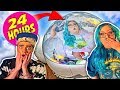 24 Hours Overnight Inside A GIANT BUBBLE House!!