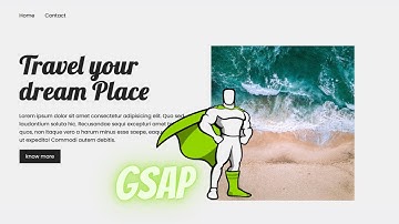 landing page animation using Gsap.js || html css js || Greenshock Animation