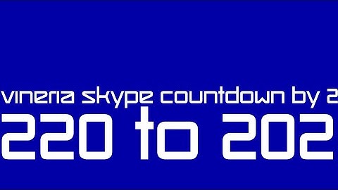 My Countdown By 2: 220 to 202