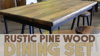 Rustic Pine Wood Dining Sets are just a telephone call away at http://ColoradoSpringsSawmill.com unless you live in Colorado 