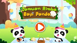 MEMBUAT JAMUAN MAKANAN UNTUK HEWAN-HEWAN DIHUTAN BERSAMA PANDA KECIL KIKI MIUMIU | BABYBUS INDONESIA screenshot 4