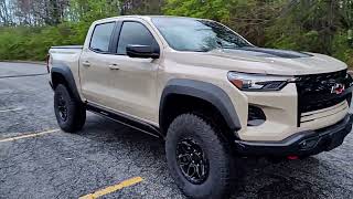 2024 Colorado ZR2 bison debadged/tire carrier removed.