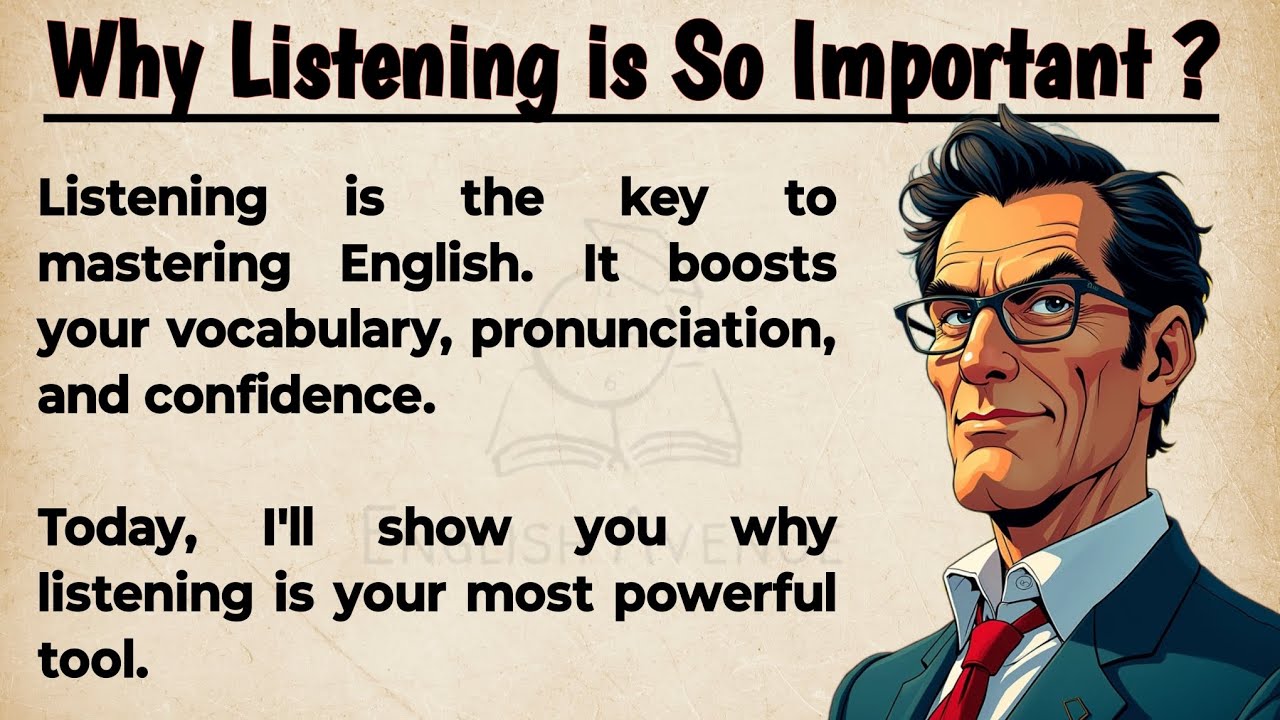 Outline Video Why Listening is So Important? || Best Way to Learn English || Graded Reader || Improve Your English