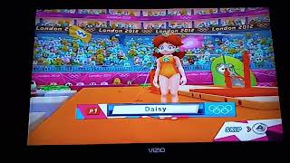 Mario And Sonic At The London 2012 Olympic Games - Daisy Intro Animation Swimsuit