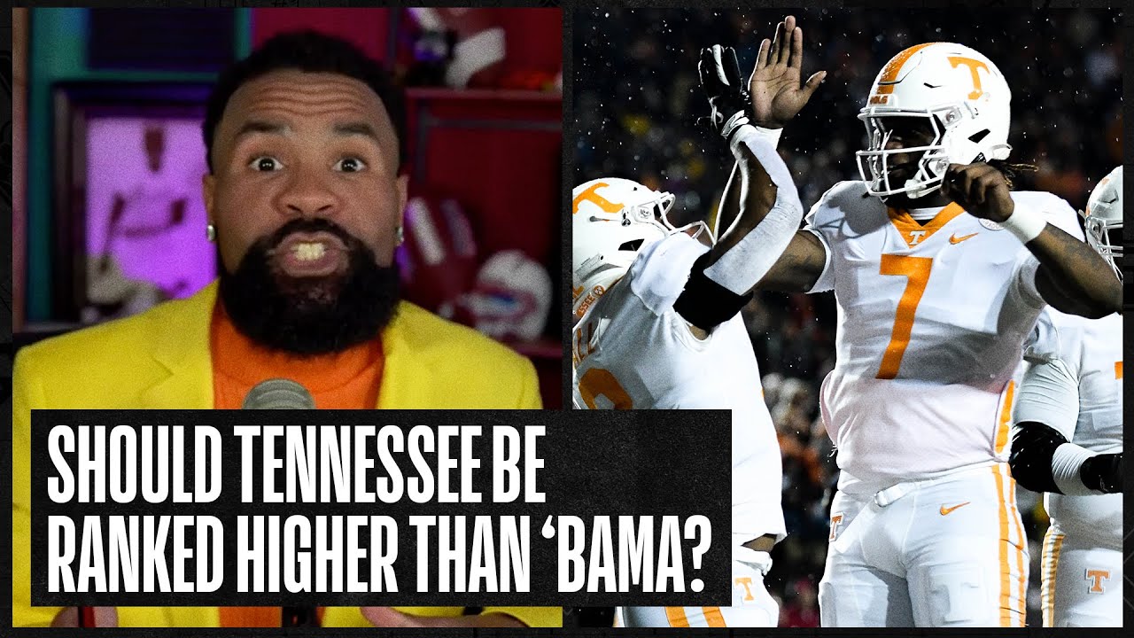 Should Tennessee be ranked higher than Alabama? Number One College