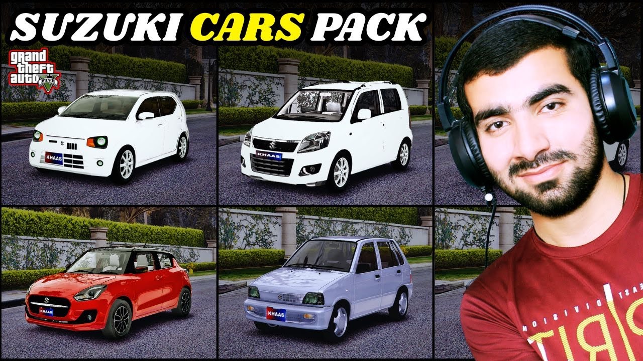 HOW TO INSTALL REAL CARS PACK IN GTA 5 | SUZUKI CARS PACK IN GTA 5 ...