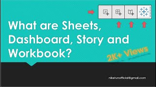 What are Sheets, Dashboard, Story and Workbook?| Tableau | 2 min Topics| Tech talk with Niket| screenshot 5