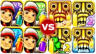 Temple Run 2 vs Subway Surfers Epic Run Full Gameplay HD