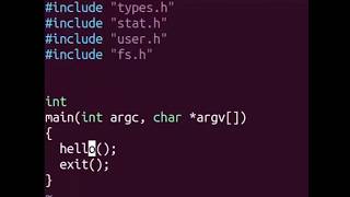 Lab, Demo xv6 adding new syscall, 25 Mar 2021