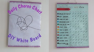 DIY CHORES CHART | DIY WHITE BOARD | DIY CHORE BOARD