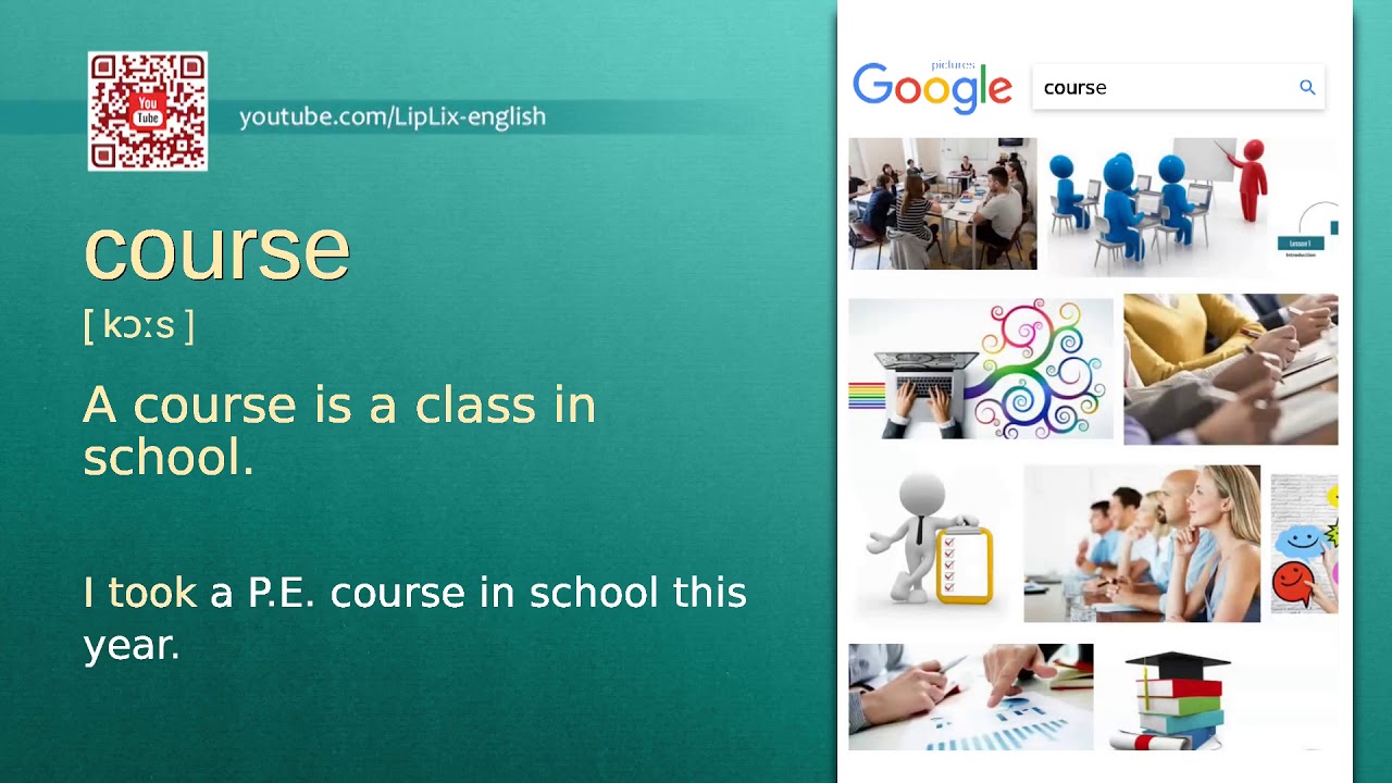 Course A1 level english vocabulary lesson, YouTube