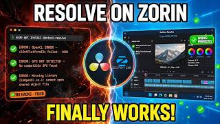 “DaVinci Resolve on Zorin OS — The REAL Working Install Guide (No Missing Libraries!)”