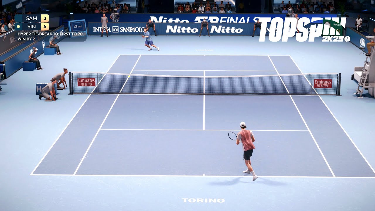 Top Spin 2K25 - Jannik Sinner Vs Pete Sampras I HYPER TIE BREAK I Nitto ATP Finals (PS5)