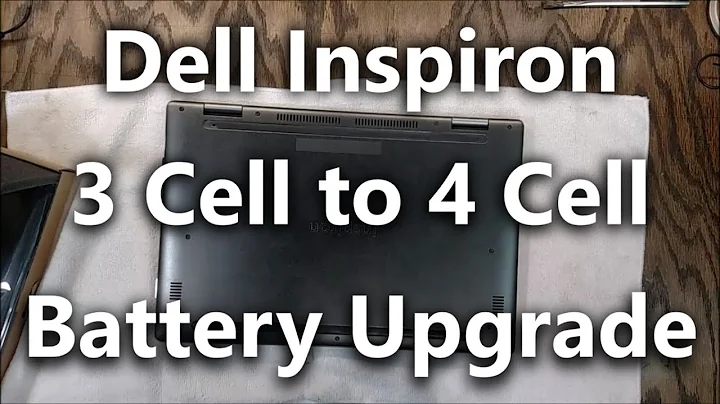 Dell Inspiron Battery Upgrade 3 to 4 Cell Conversion - Greatly Increase Battery Life  WDX0R to 33YDH