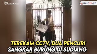 Terekam CCTV, Dua Pencuri Sangkar Burung di Sudiang Makassar