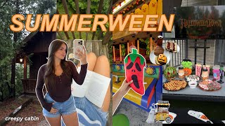 SUMMERWEEN VLOG 🎃🍉👻: halloween hunting, creepy cabin getaway &amp; fall obsessions