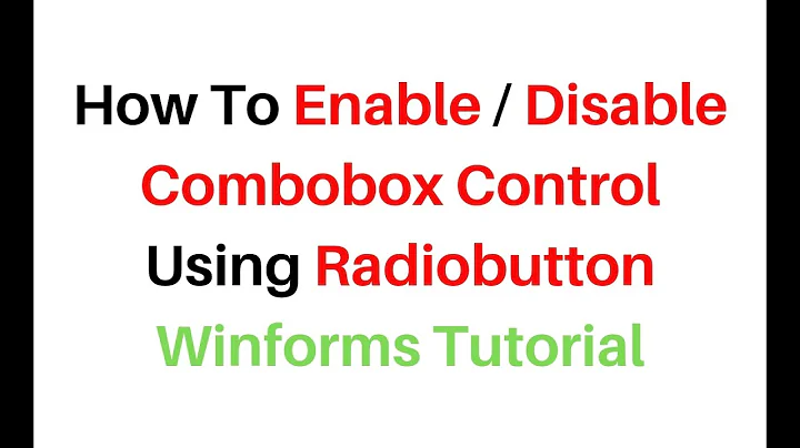enable disable combobox c# winforms radio buttons