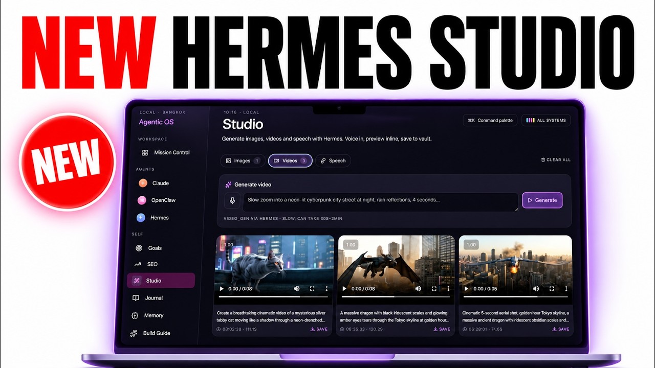 NEW Hermes Agent OS is INSANE! 🤯