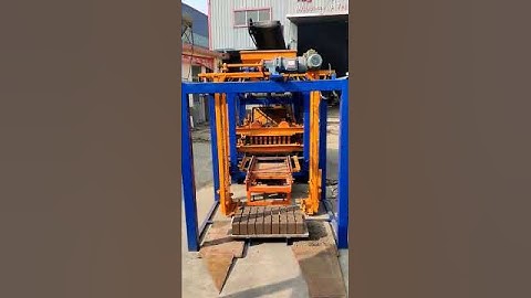 #QT4-25 big vibration automatic cement #concrete hollow block making machine with low cost price