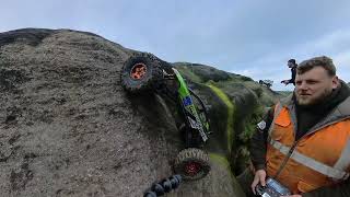 Insta 360 X3 camera, RC Rock crawling at Almscliffe Crag.