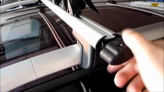 Montage Eines Dachgrundtrger Mit Surfbretthalter Auf Einem Ford Kuga